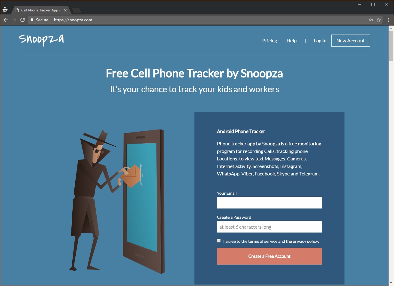 Use the spy app Snoopza