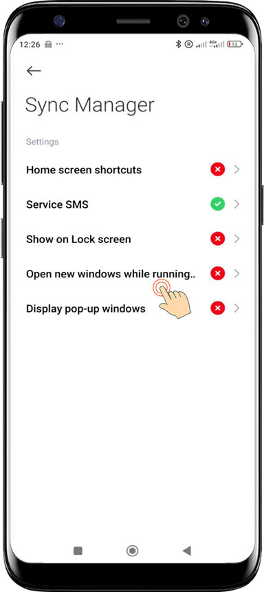 Tap Open new window while running