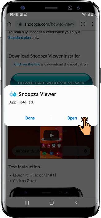 Klik untuk membuka Snoopza Viewer
