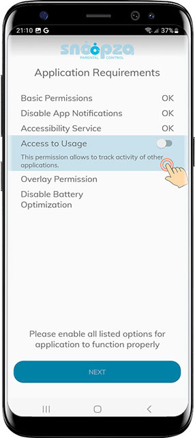 Activer l'accès à l'utilisation