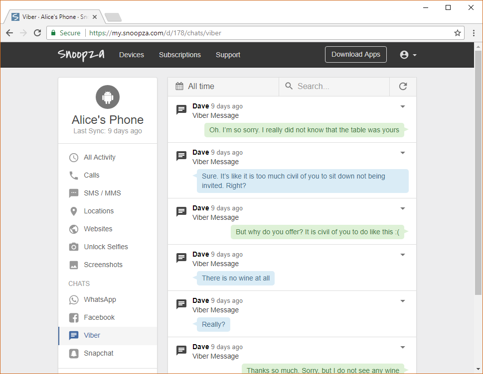 Snoopza Viber Spy – den bedste måde at spionere på Viber